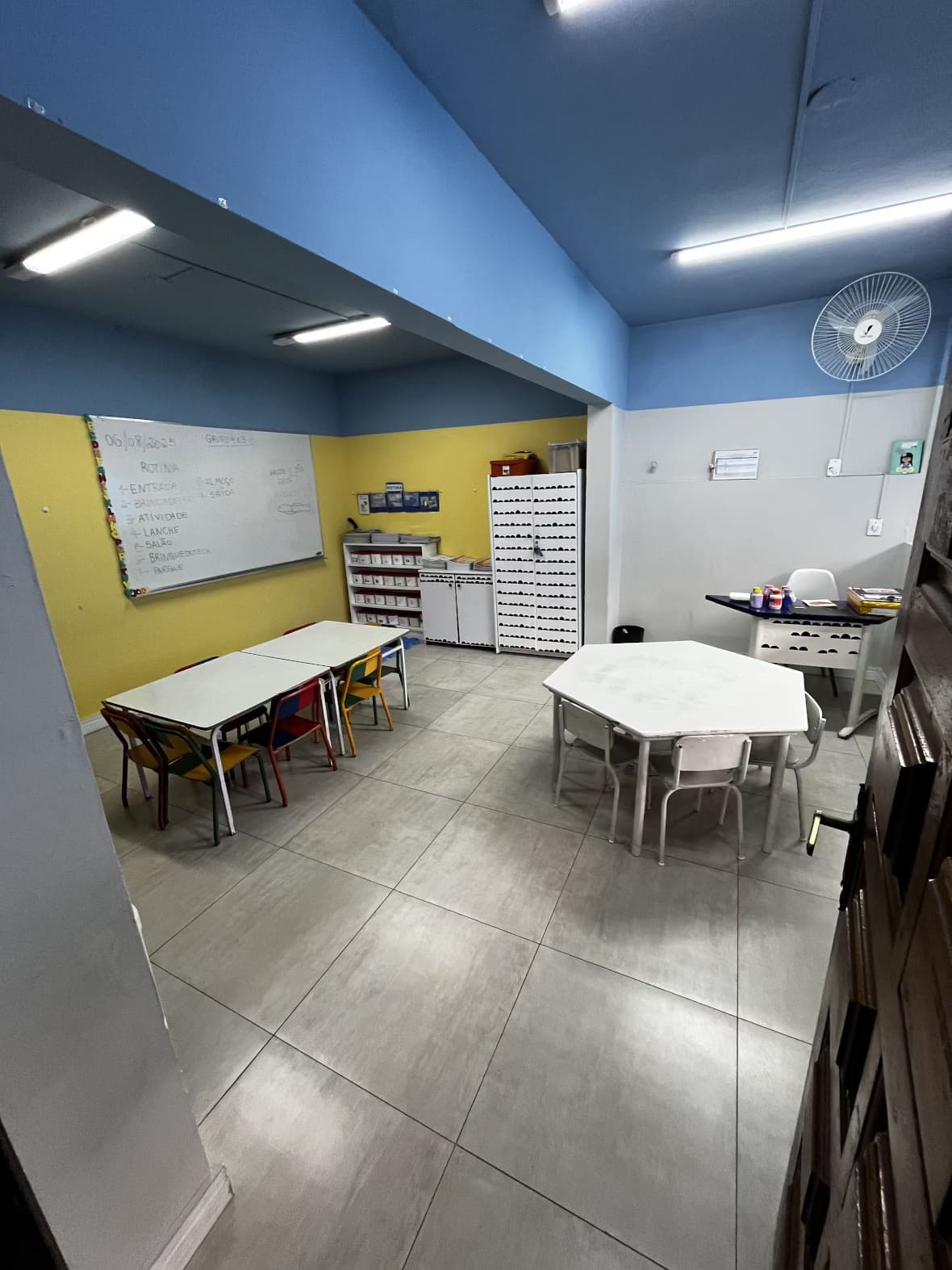 Sala de aula infantil organizada do Colégio Futura Infantil em Jundiaí-SP