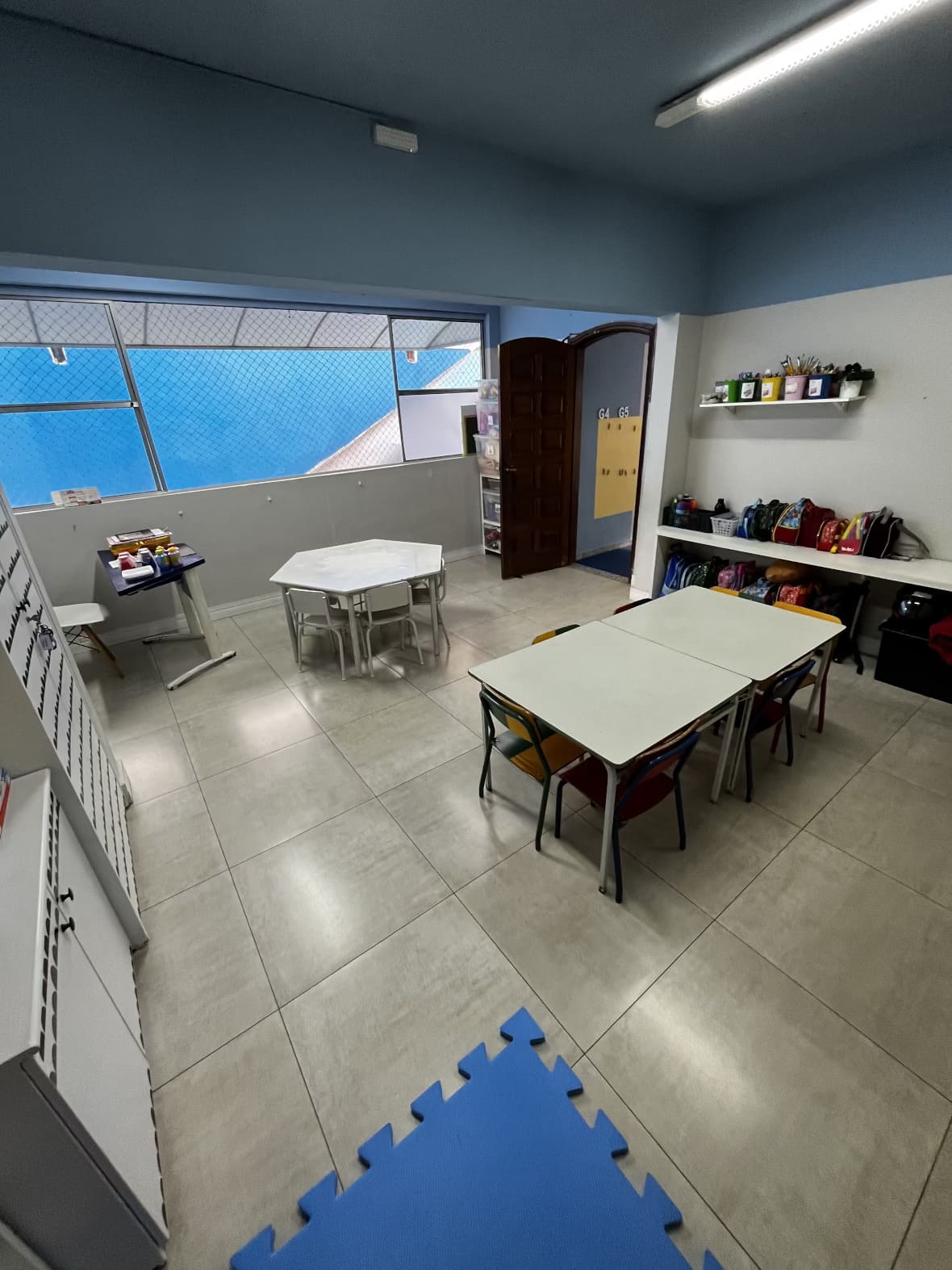 Sala de aula organizada do Colégio Futura Infantil em Jundiaí-SP