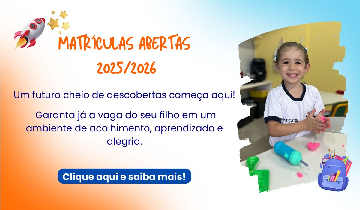 Matrículas abertas 2025/2026 no Colégio Futura Infantil.